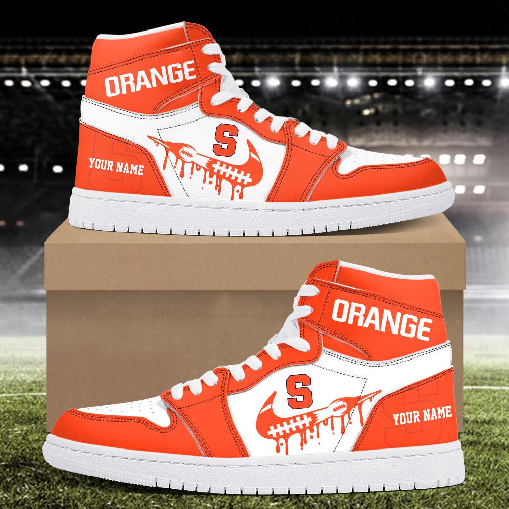 Footwearstorm Syracuse Orange AJ1 High Sneakers Shoes For Men And Women 3009268