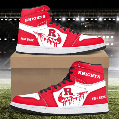 Footwearstorm Rutgers Scarlet Knights AJ1 High Sneakers Shoes For Men And Women 3009253