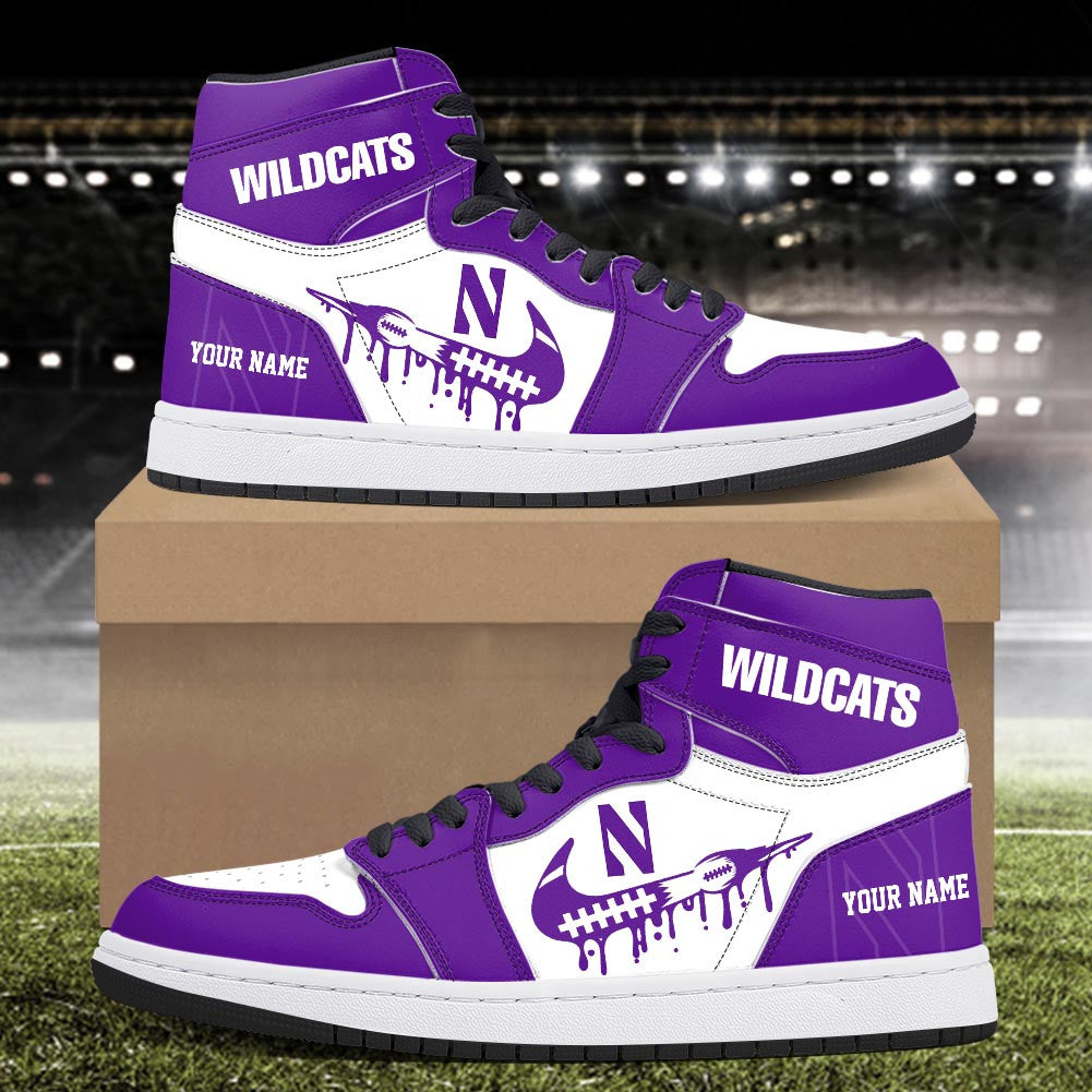 Footwearstorm Northwestern Wildcats AJ1 High Sneakers Shoes For Men And Women 3009249