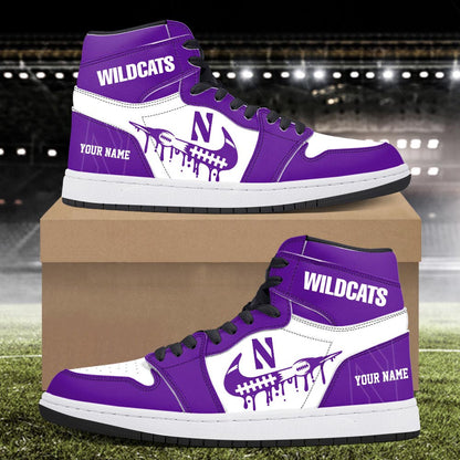 Footwearstorm Northwestern Wildcats AJ1 High Sneakers Shoes For Men And Women 3009249