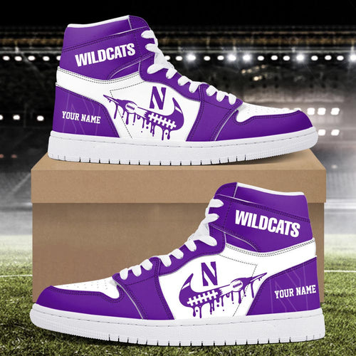 Footwearstorm Northwestern Wildcats AJ1 High Sneakers Shoes For Men And Women 3009249