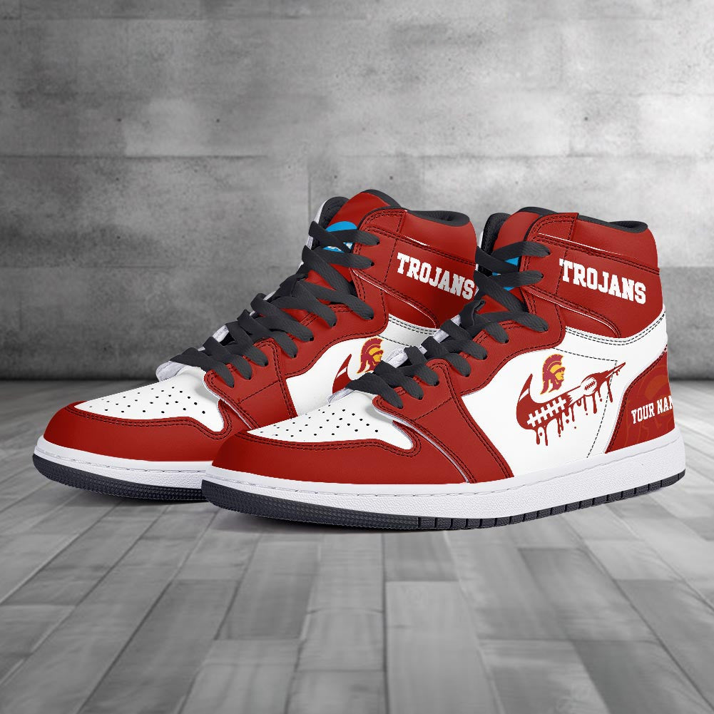 Footwearstorm USC Trojans AJ1 High Sneakers Shoes For Men And Women 3009256