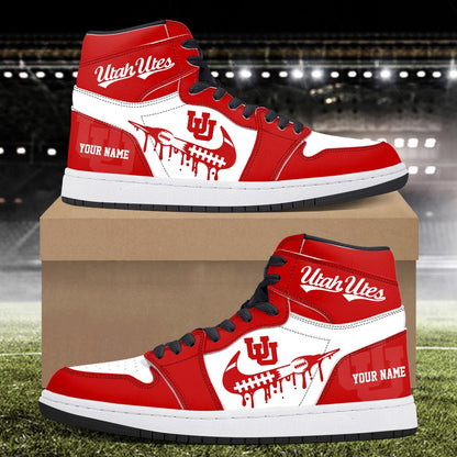 Footwearstorm Utah Utes AJ1 High Sneakers Shoes For Men And Women 3009261