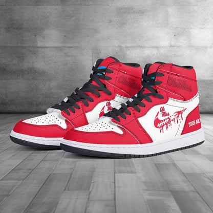Footwearstorm Ole Miss Rebels AJ1 High Sneakers Shoes For Men And Women 3009255