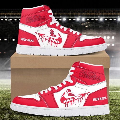 Footwearstorm Ole Miss Rebels AJ1 High Sneakers Shoes For Men And Women 3009255