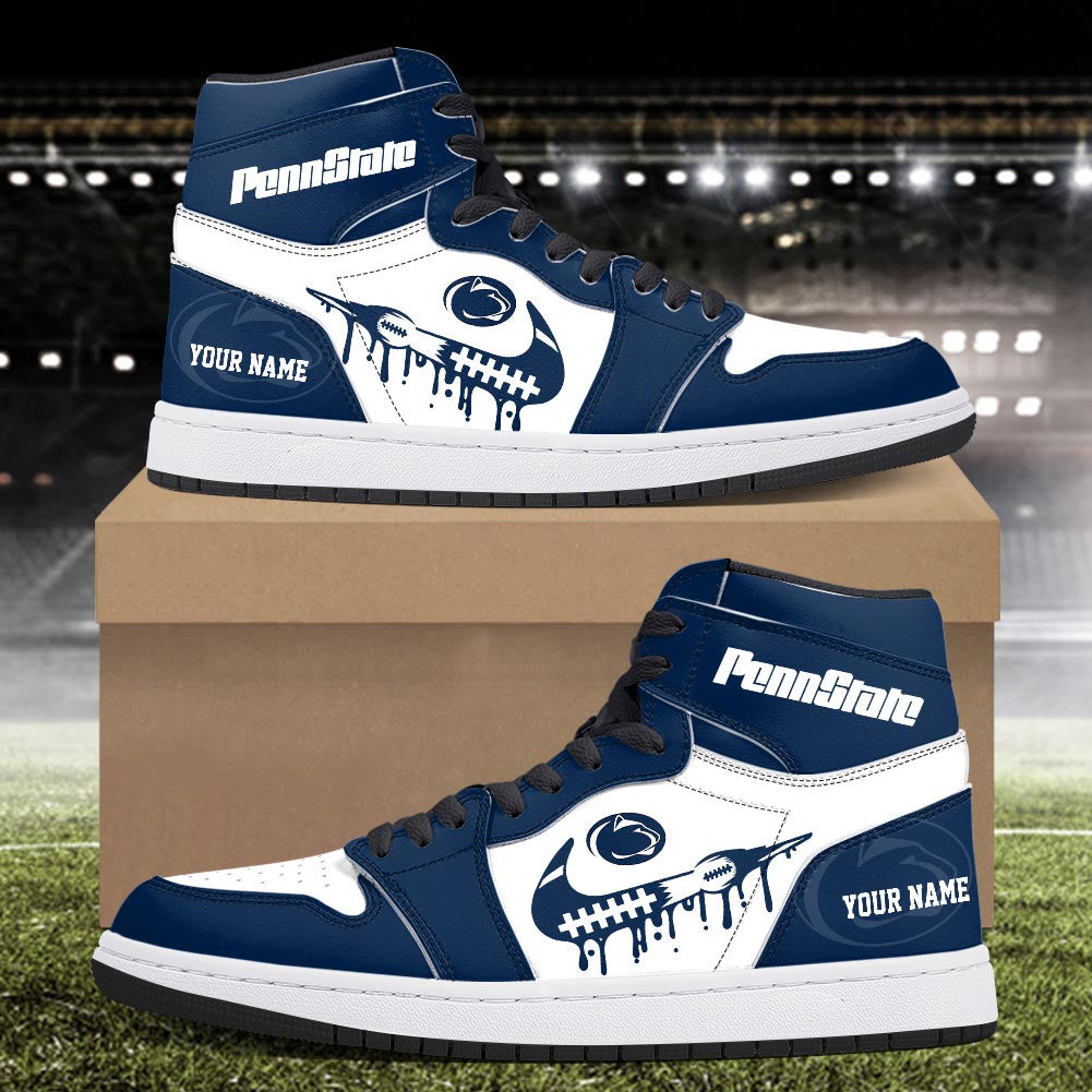 Footwearstorm Penn State Nittany Lions AJ1 High Sneakers Shoes For Men And Women 3009240