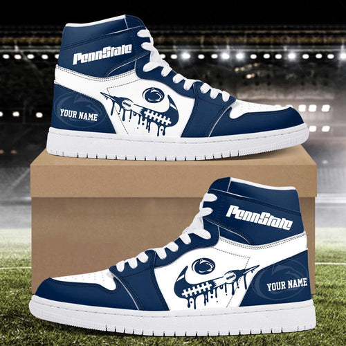 Footwearstorm Penn State Nittany Lions AJ1 High Sneakers Shoes For Men And Women 3009240