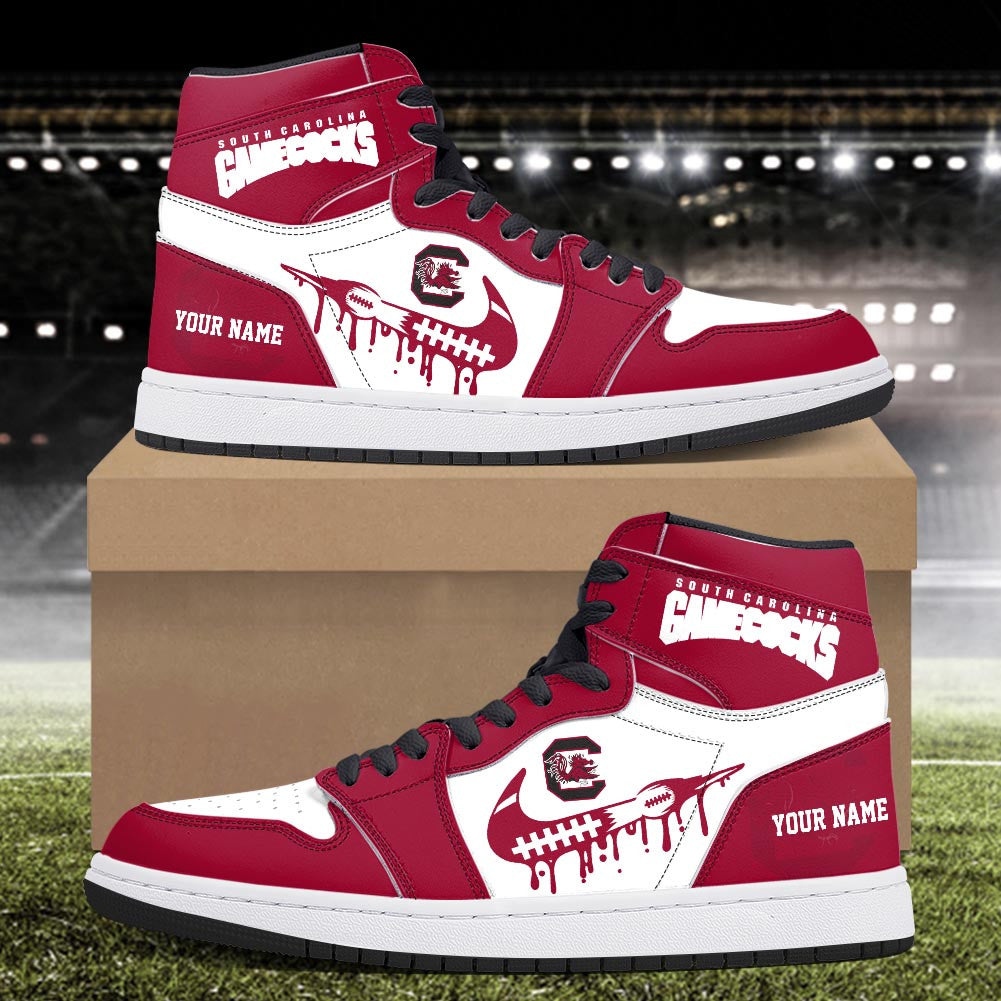 Footwearstorm South Carolina Gamecocks AJ1 High Sneakers Shoes For Men And Women 3009236