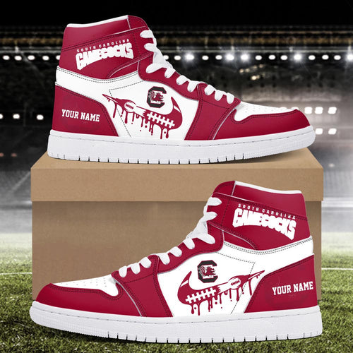 Footwearstorm South Carolina Gamecocks AJ1 High Sneakers Shoes For Men And Women 3009236