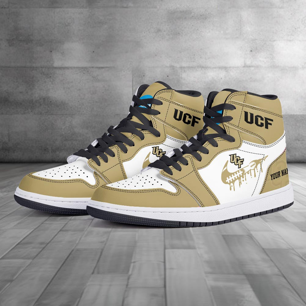 Footwearstorm UCF Knights AJ1 High Sneakers Shoes For Men And Women 3009235