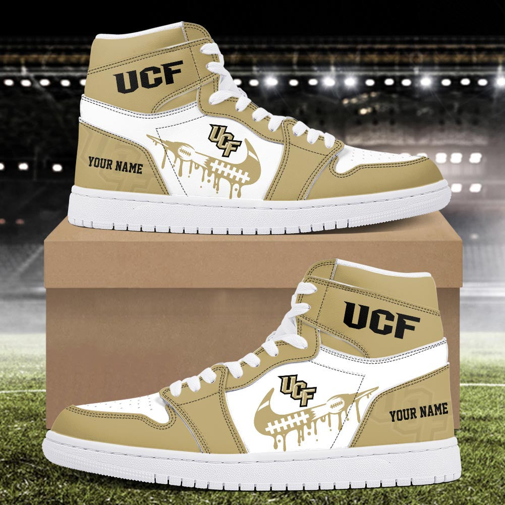 Footwearstorm UCF Knights AJ1 High Sneakers Shoes For Men And Women 3009235