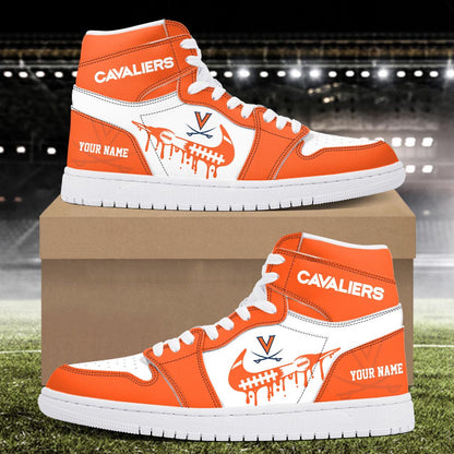 Footwearstorm Virginia Cavaliers AJ1 High Sneakers Shoes For Men And Women 3009229