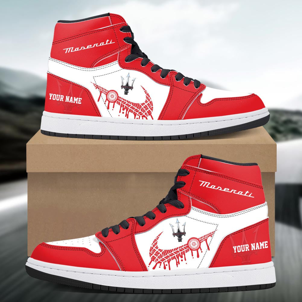 Footwearstorm Maserati AJ1 High Sneakers Shoes For Men And Women 3009221