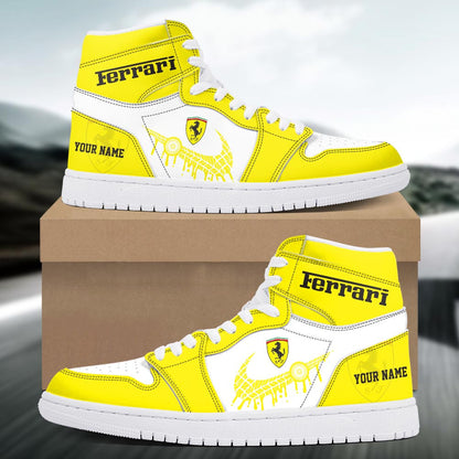 Footwearstorm Ferrari AJ1 High Sneakers Shoes For Men And Women 3009206