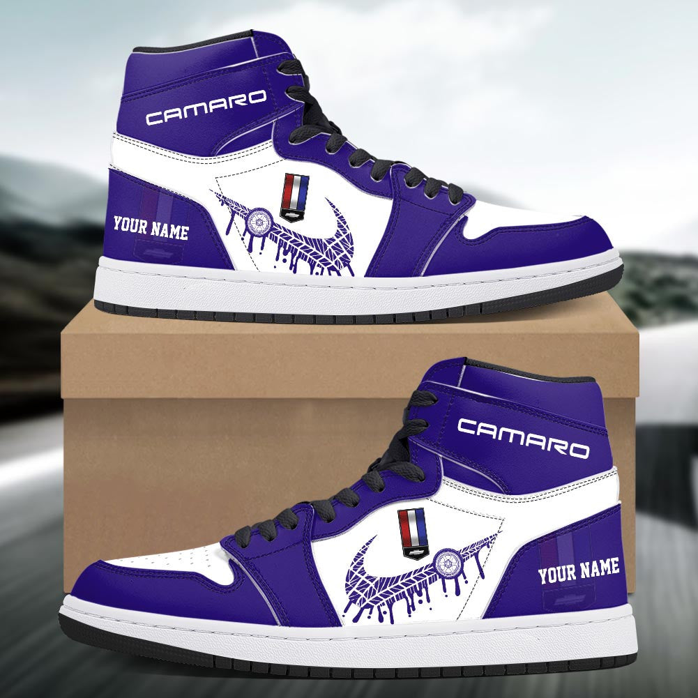 Footwearstorm Chevrolet Camaro AJ1 High Sneakers Shoes For Men And Women 3009208