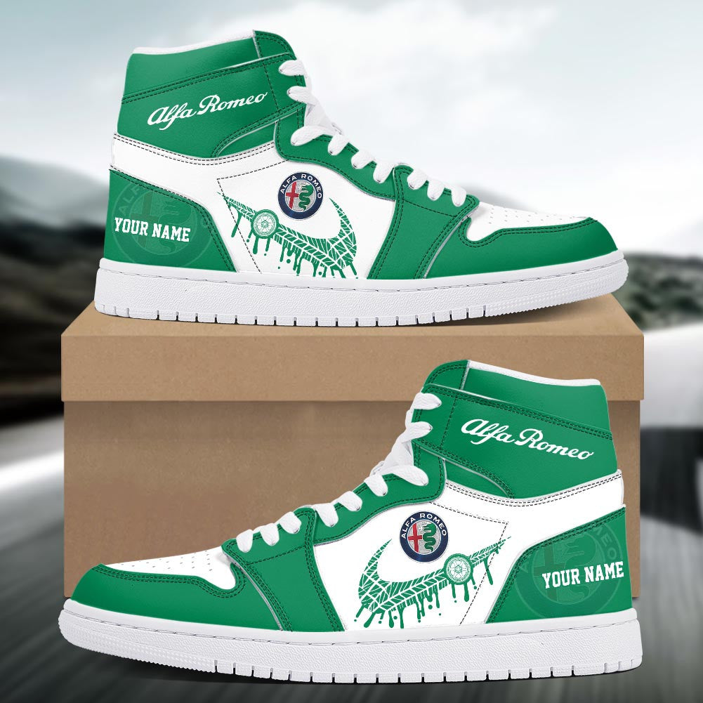 Footwearstorm Alfa Romeo AJ1 High Sneakers Shoes For Men And Women 3009200