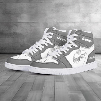 Footwearstorm Jeep AJ1 High Sneakers Shoes For Men And Women 3009178