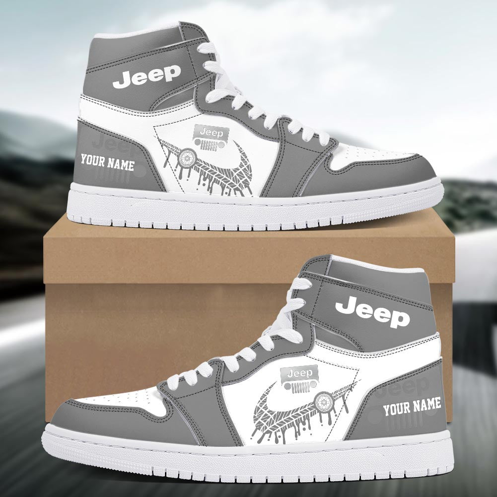 Footwearstorm Jeep AJ1 High Sneakers Shoes For Men And Women 3009178