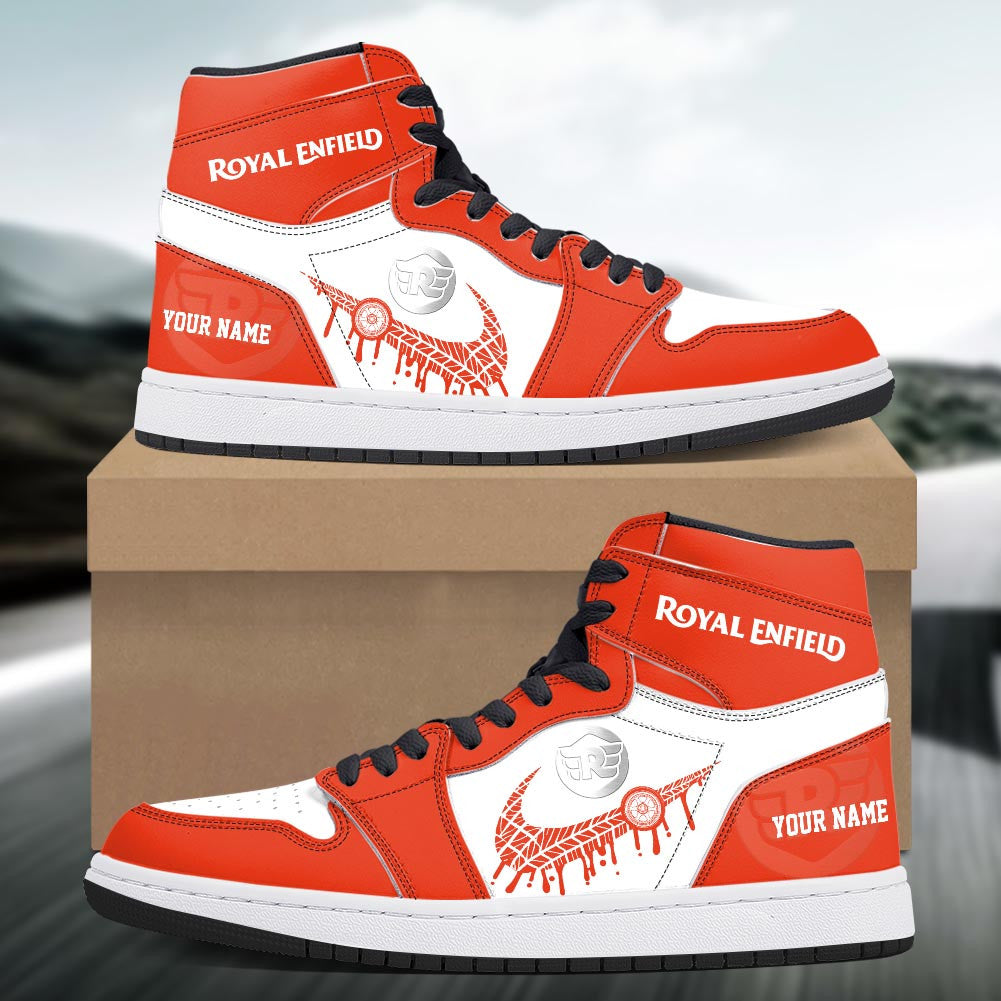 Footwearstorm Royal Enfield AJ1 High Sneakers Shoes For Men And Women 3009120