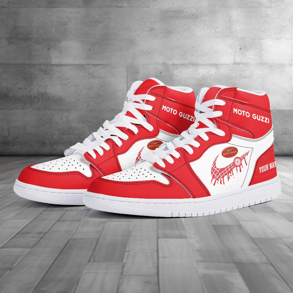 Footwearstorm Moto-Guzzi AJ1 High Sneakers Shoes For Men And Women 3009117
