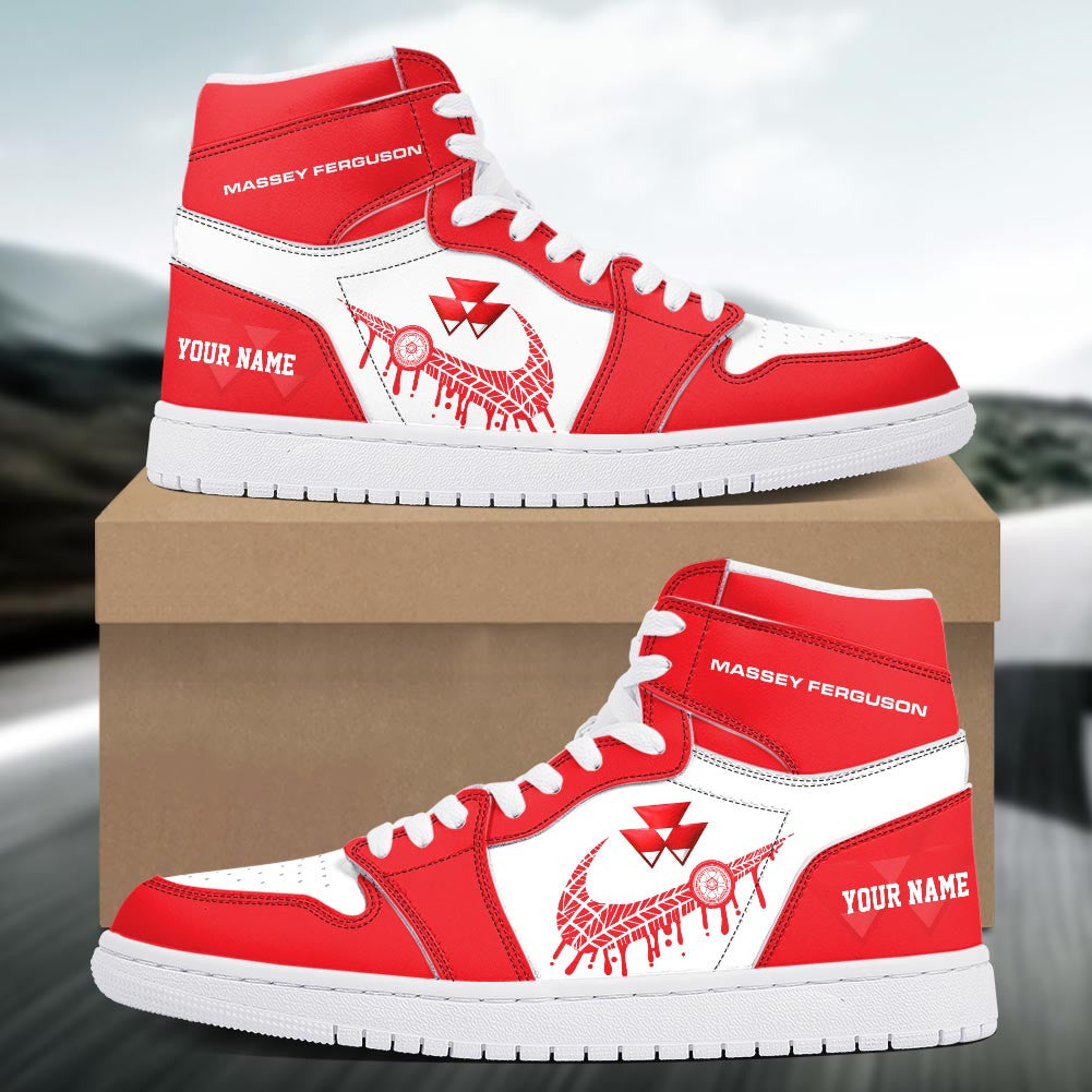 Footwearstorm Massey Ferguson AJ1 High Sneakers Shoes For Men And Women 3009123