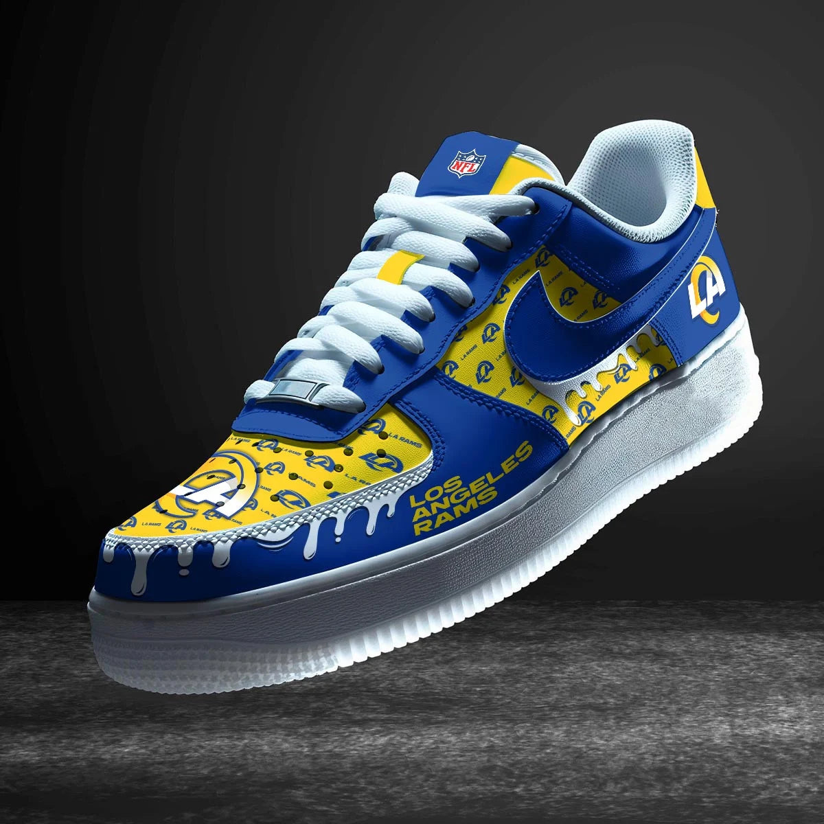 Footwearstorm Los Angeles Rams Air Low-Top Sneakers Shoes For Men And Women 1205154