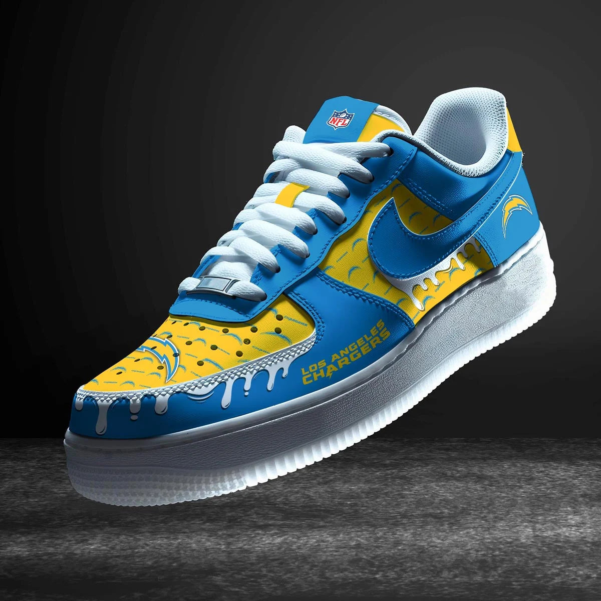 Footwearstorm Los Angeles Chargers Air Low-Top Sneakers Shoes For Men And Women 1205155