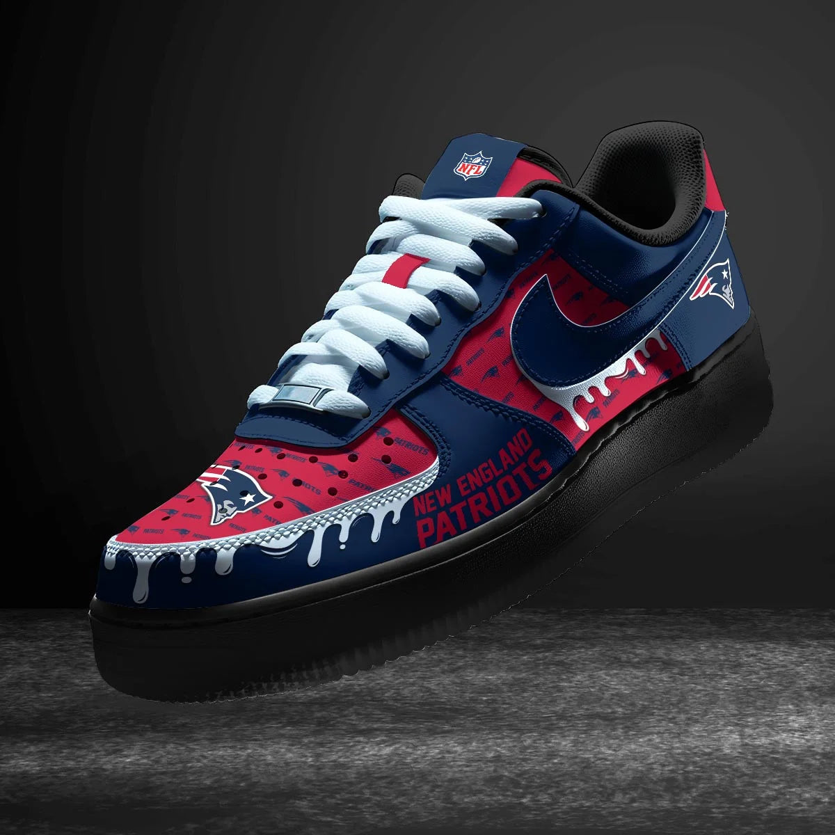 Footwearstorm New England Patriots Air Low-Top Sneakers Shoes For Men And Women 1205149