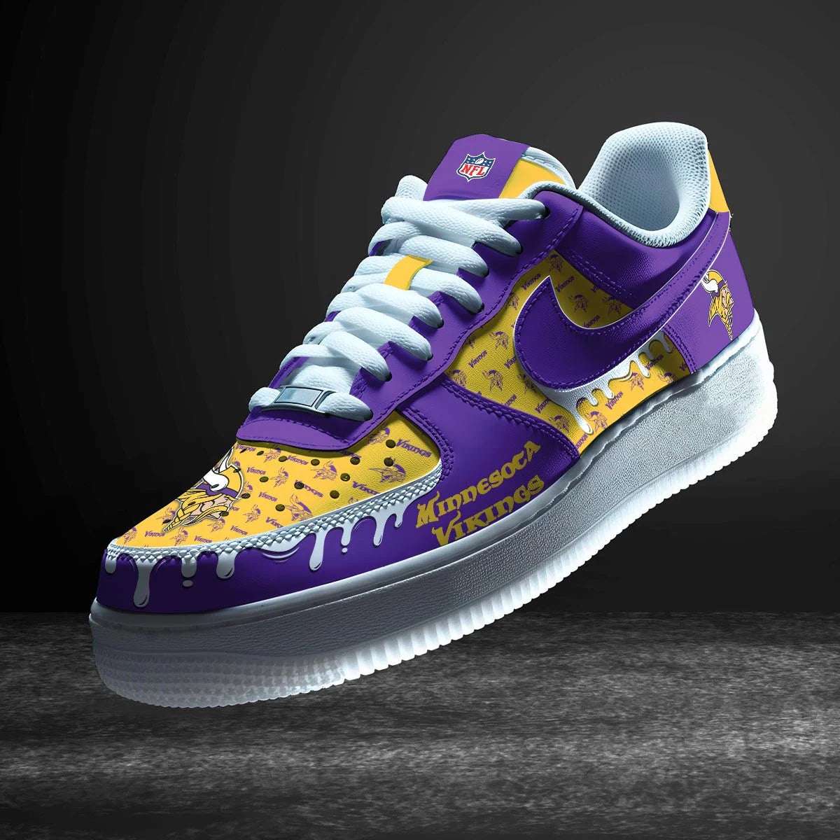 Footwearstorm Minnesota Vikings Air Low-Top Sneakers Shoes For Men And Women 1205161