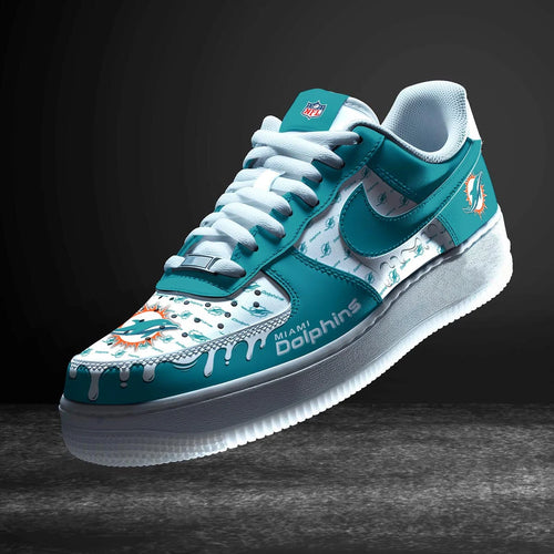 Footwearstorm Miami Dolphins Air Low-Top Sneakers Shoes For Men And Women 1205150