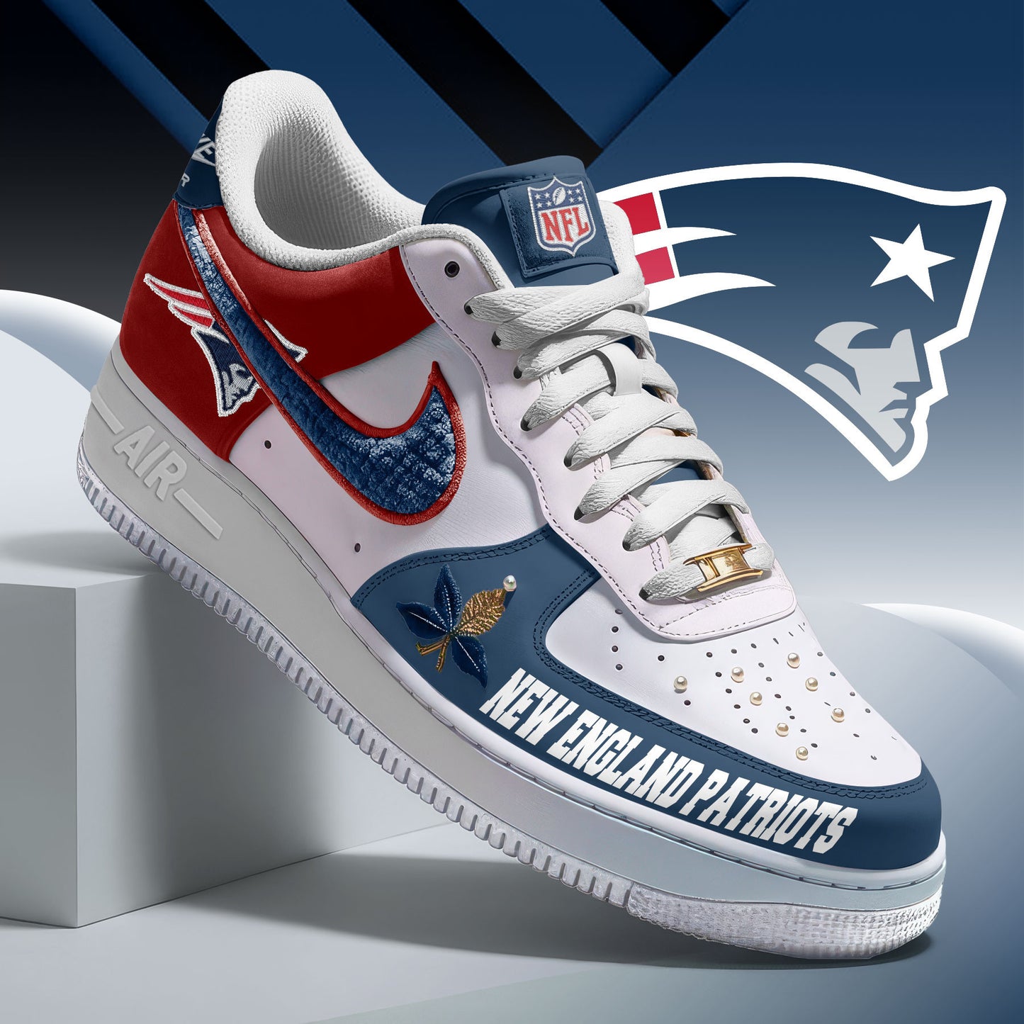 Footwearstorm New England Patriots Low-Top Sneakers Shoes For Men And Women 2808353