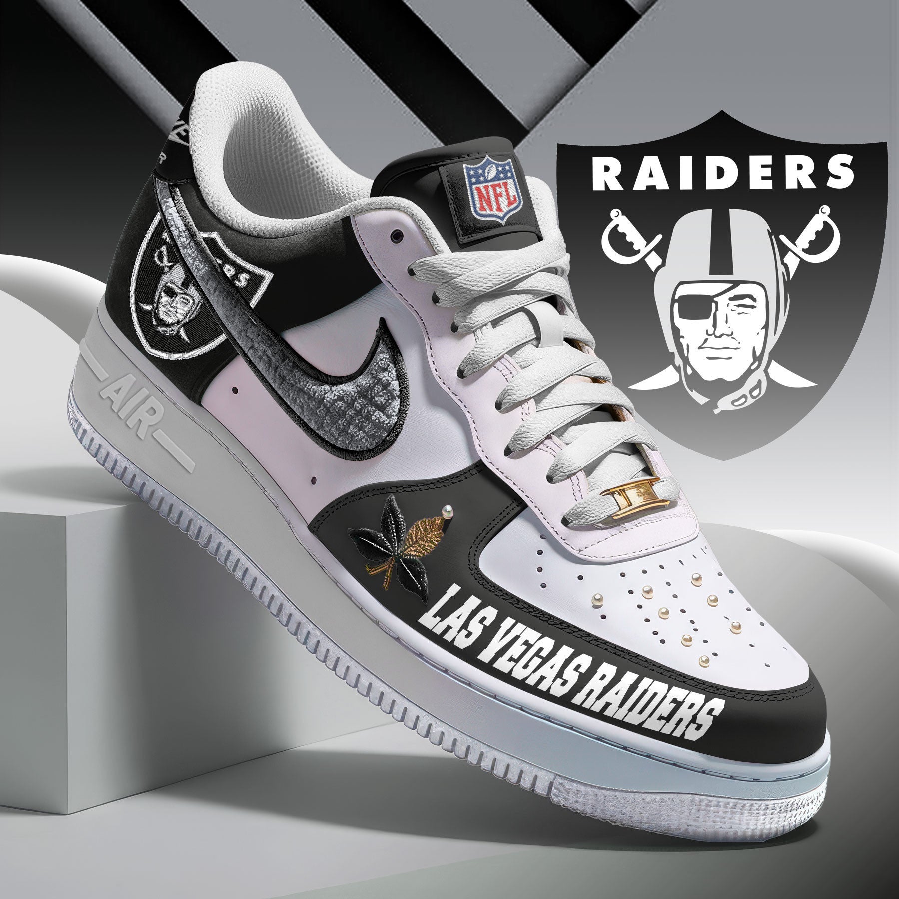 Footwearstorm Las Vegas Raiders Low-Top Sneakers Shoes For Men And Women 2808343
