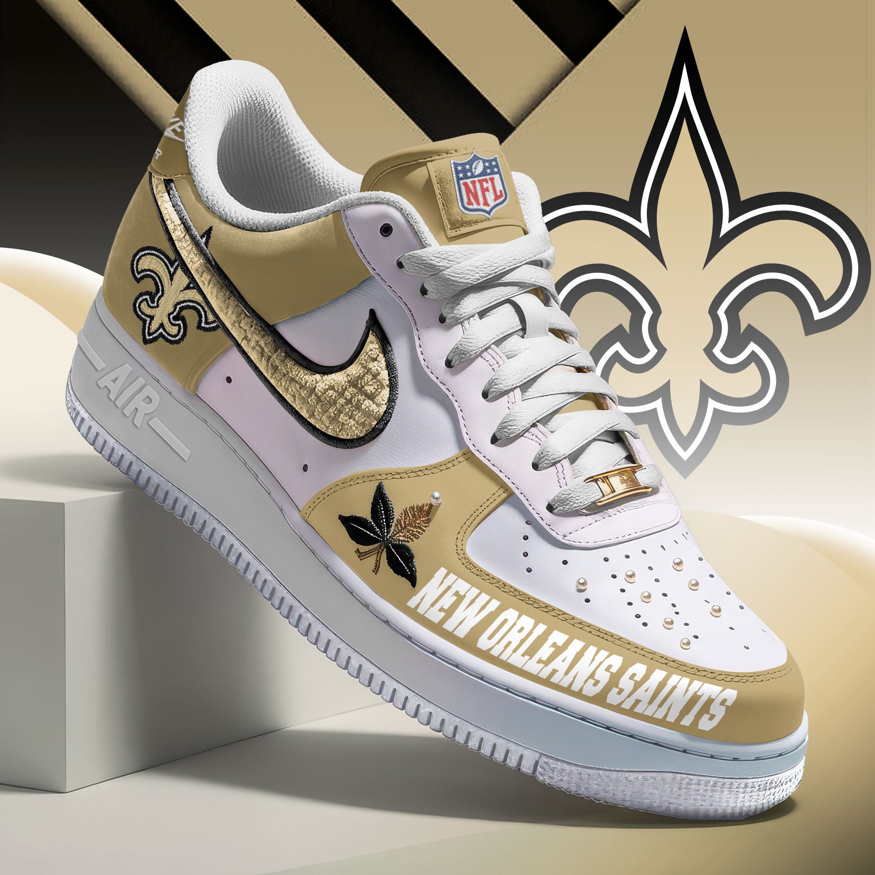 Footwearstorm New Orleans Saints Low-Top Sneakers Shoes For Men And Women 2808357