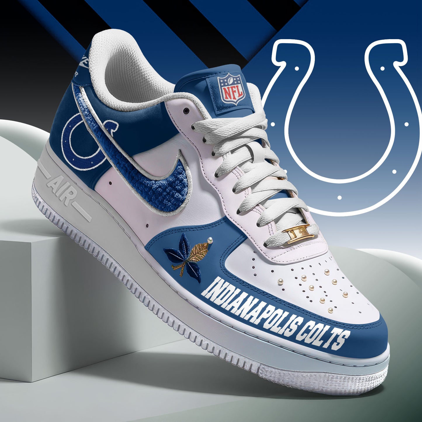 Footwearstorm Indianapolis Colts Low-Top Sneakers Shoes For Men And Women 2808321