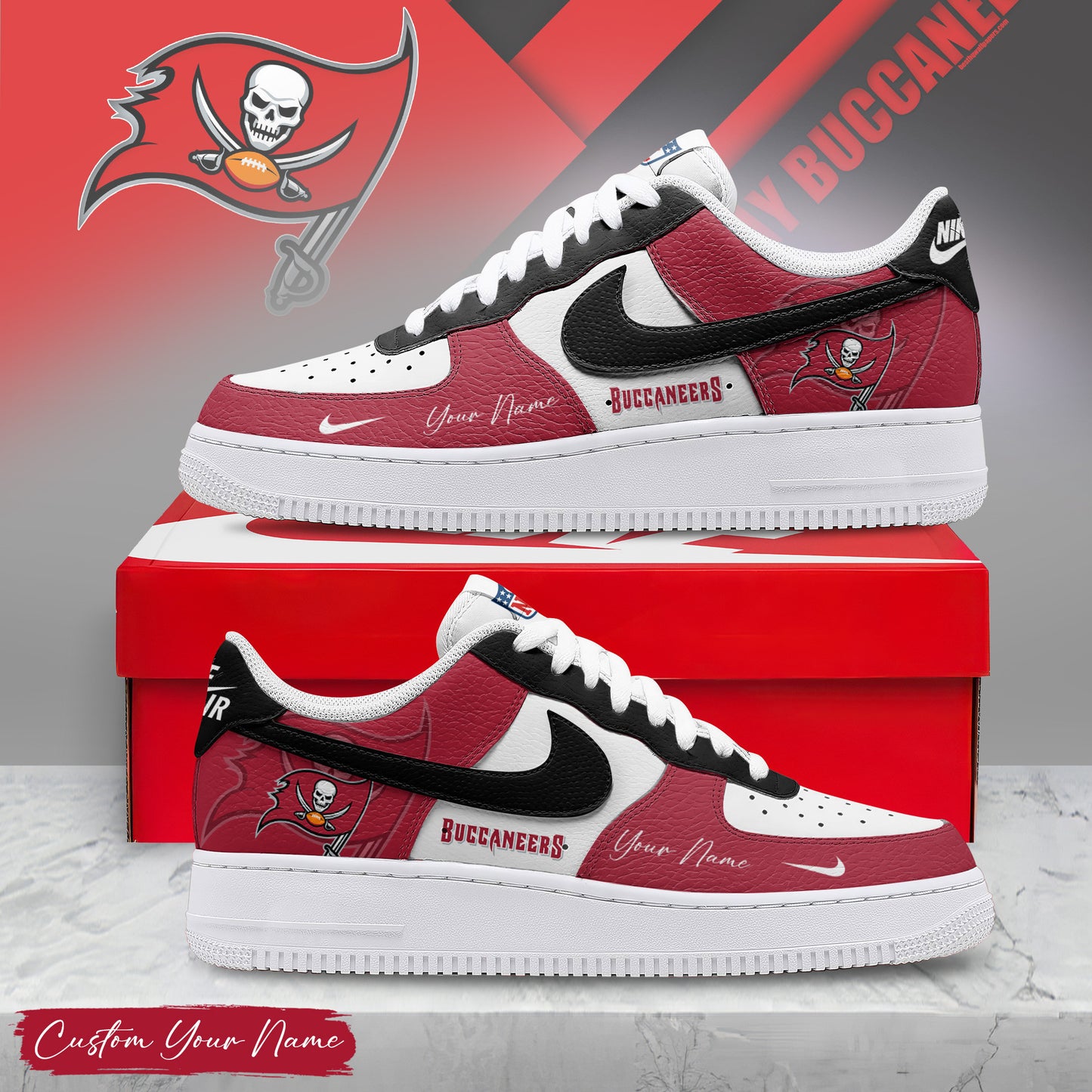 Footwearstorm Tampa Bay Buccaneers Low-Top Sneakers Shoes For Men And Women 2808301