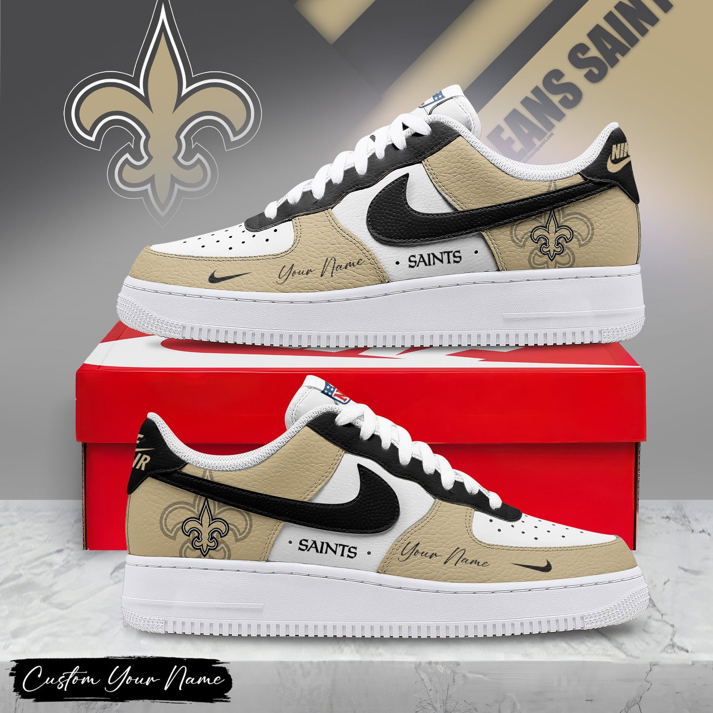 Footwearstorm New Orleans Saints Low-Top Sneakers Shoes For Men And Women 2808307