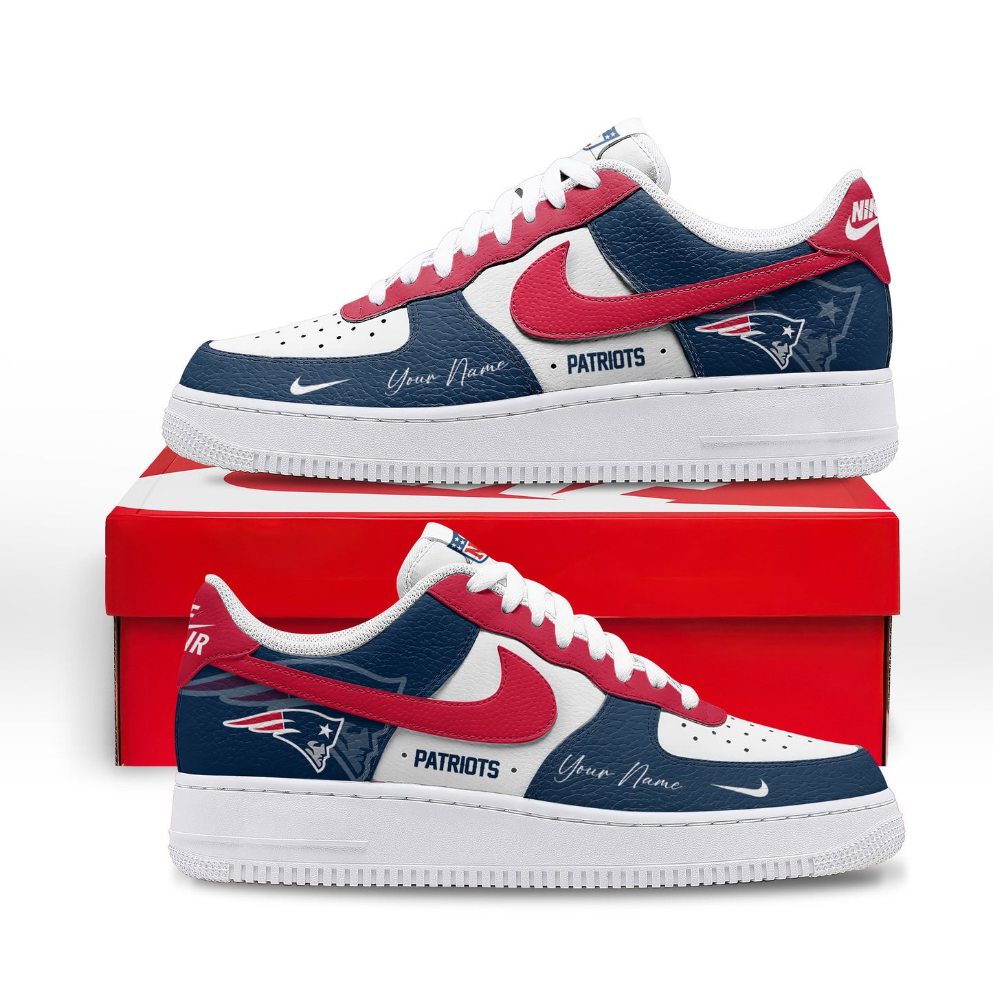 Footwearstorm New England Patriots Low-Top Sneakers Shoes For Men And Women 2808312