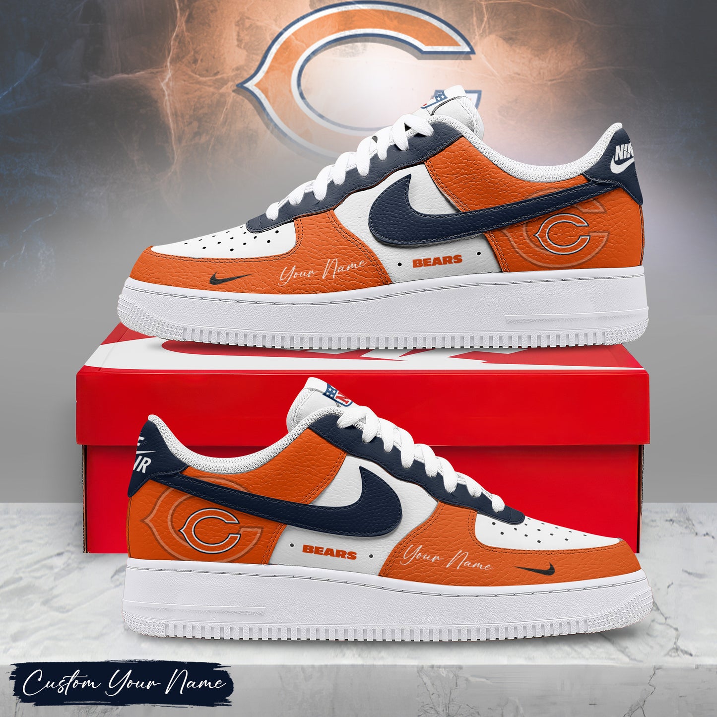 Footwearstorm Chicago Bears Low-Top Sneakers Shoes For Men And Women 2808282