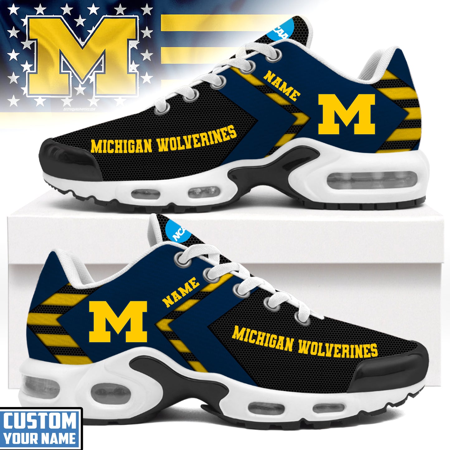 Michigan Wolverines TN Shoes 2026