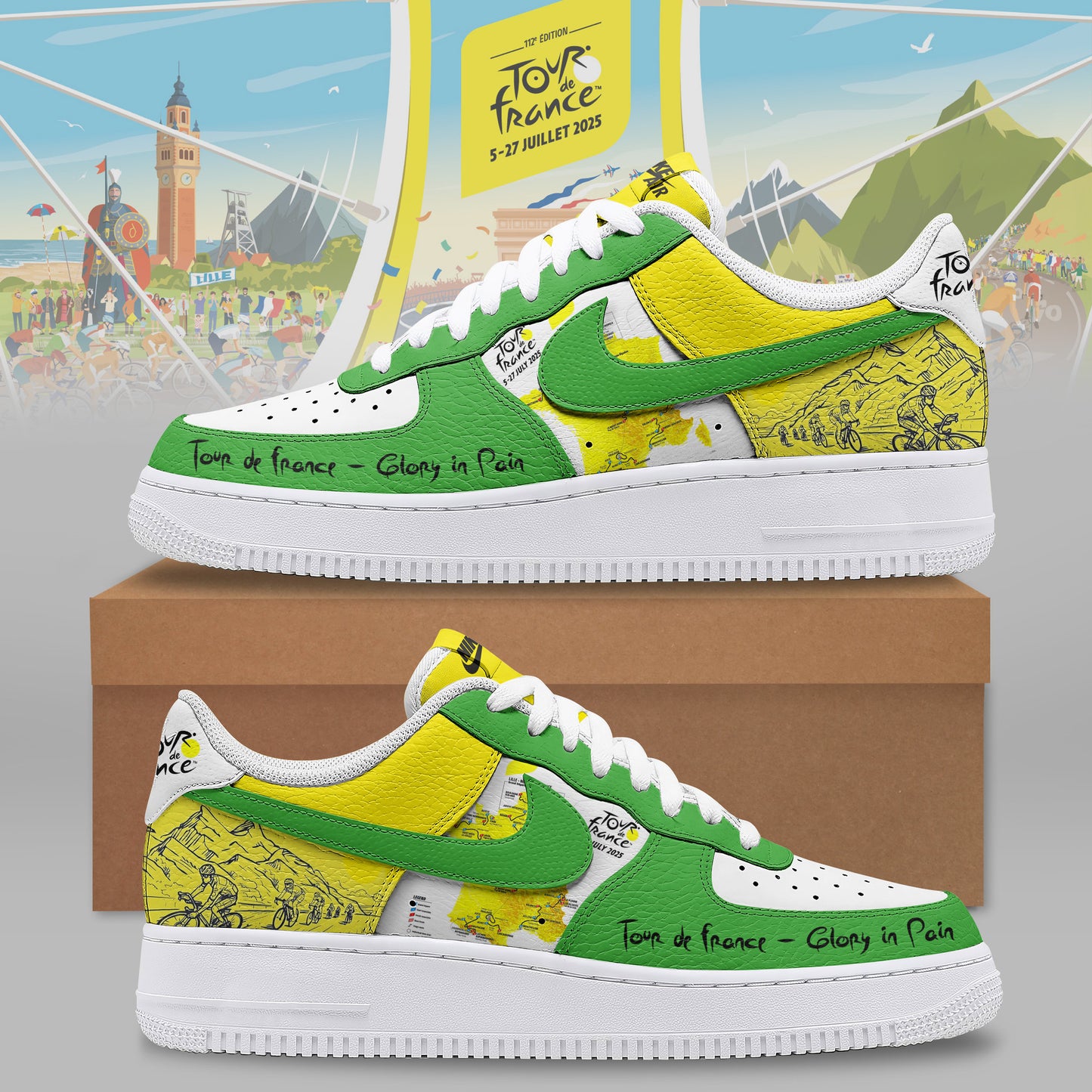 Footwearstorm Tour De France Low-Top Sneakers Shoes For Men And Women 100829