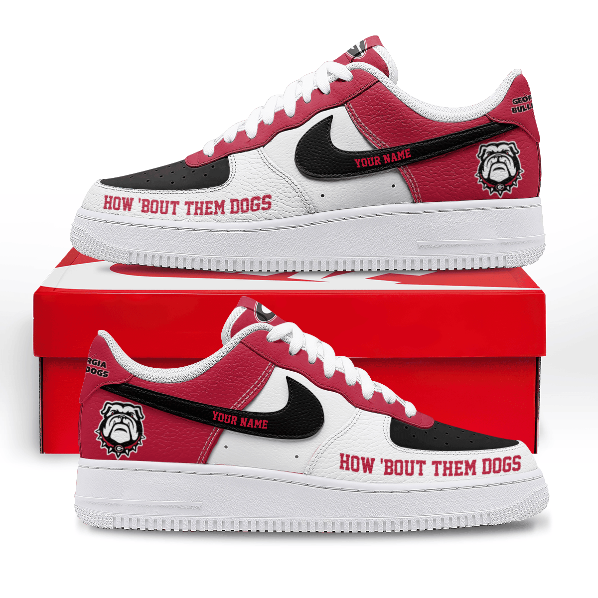 Footwearstorm Georgia Bulldogs Low-Top Sneakers Shoes For Men And Women 100823
