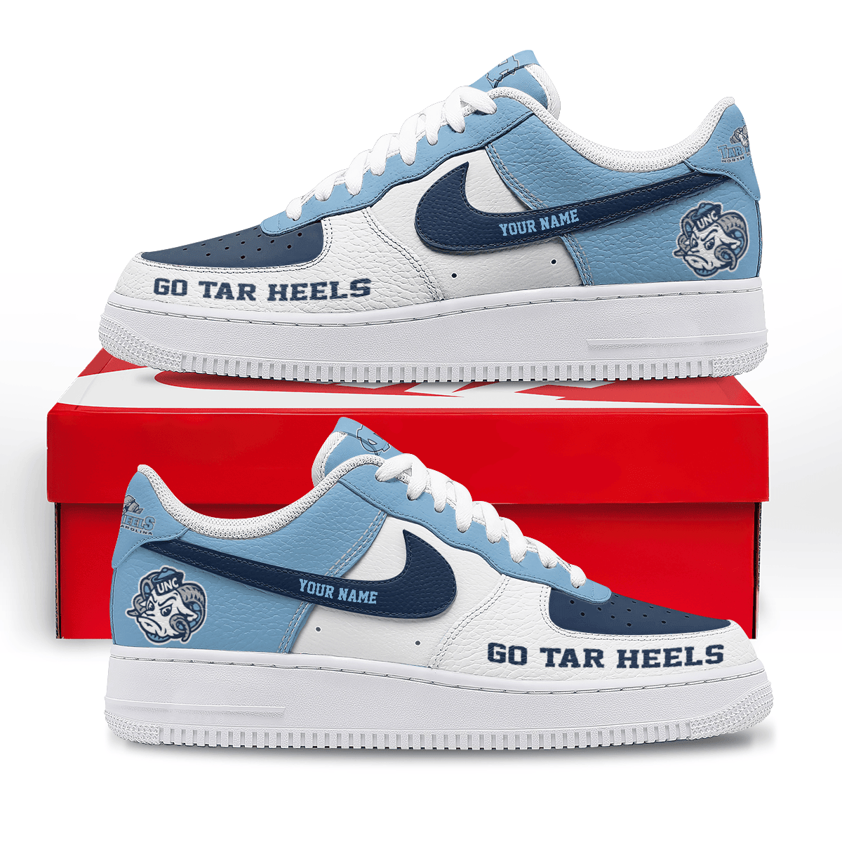Footwearstorm North Carolina Tar Heels Low-Top Sneakers Shoes For Men And Women 100861