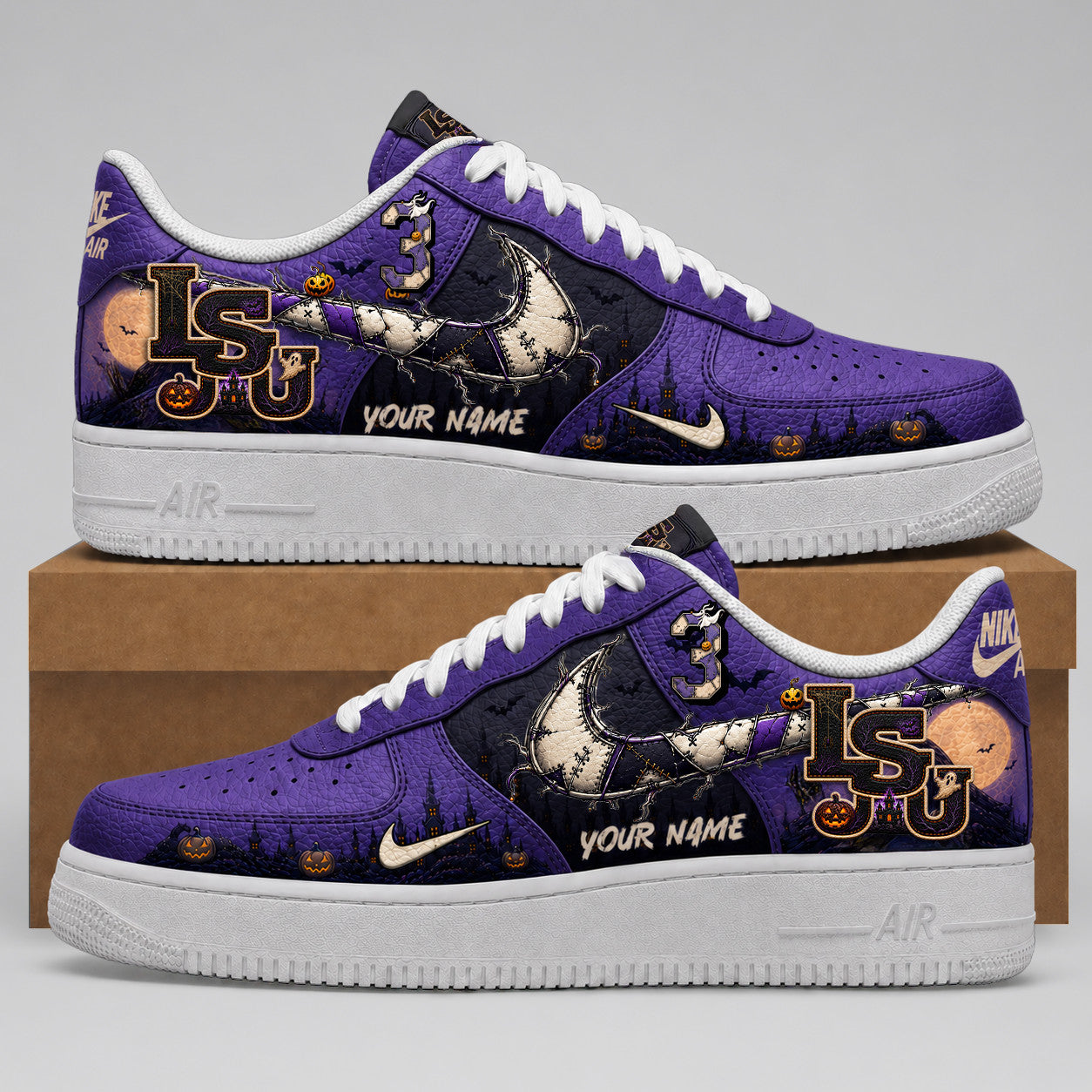 Footwearstorm LSU Tigers Low-Top Sneakers Shoes For Men And Women 1008108