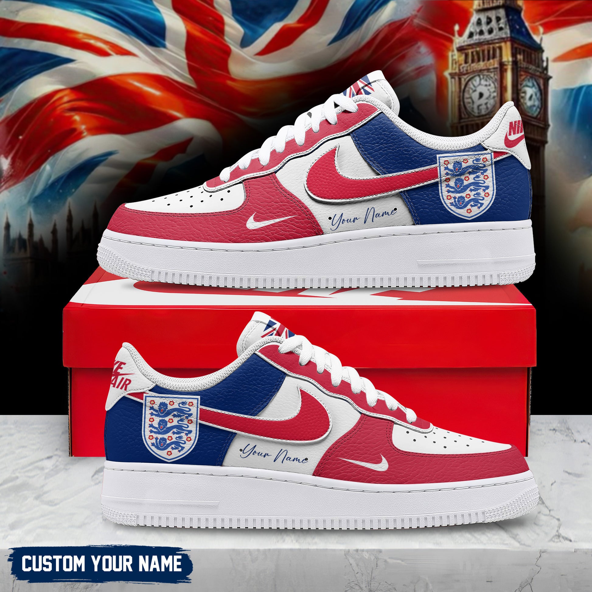 England Air Low-Top Sneakers 2026