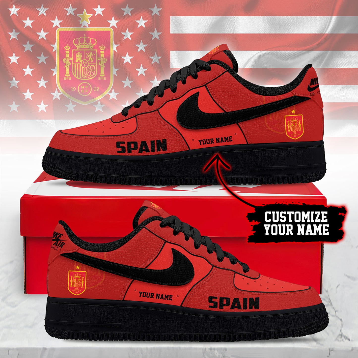 Spain Air Low-Top Sneakers 2026