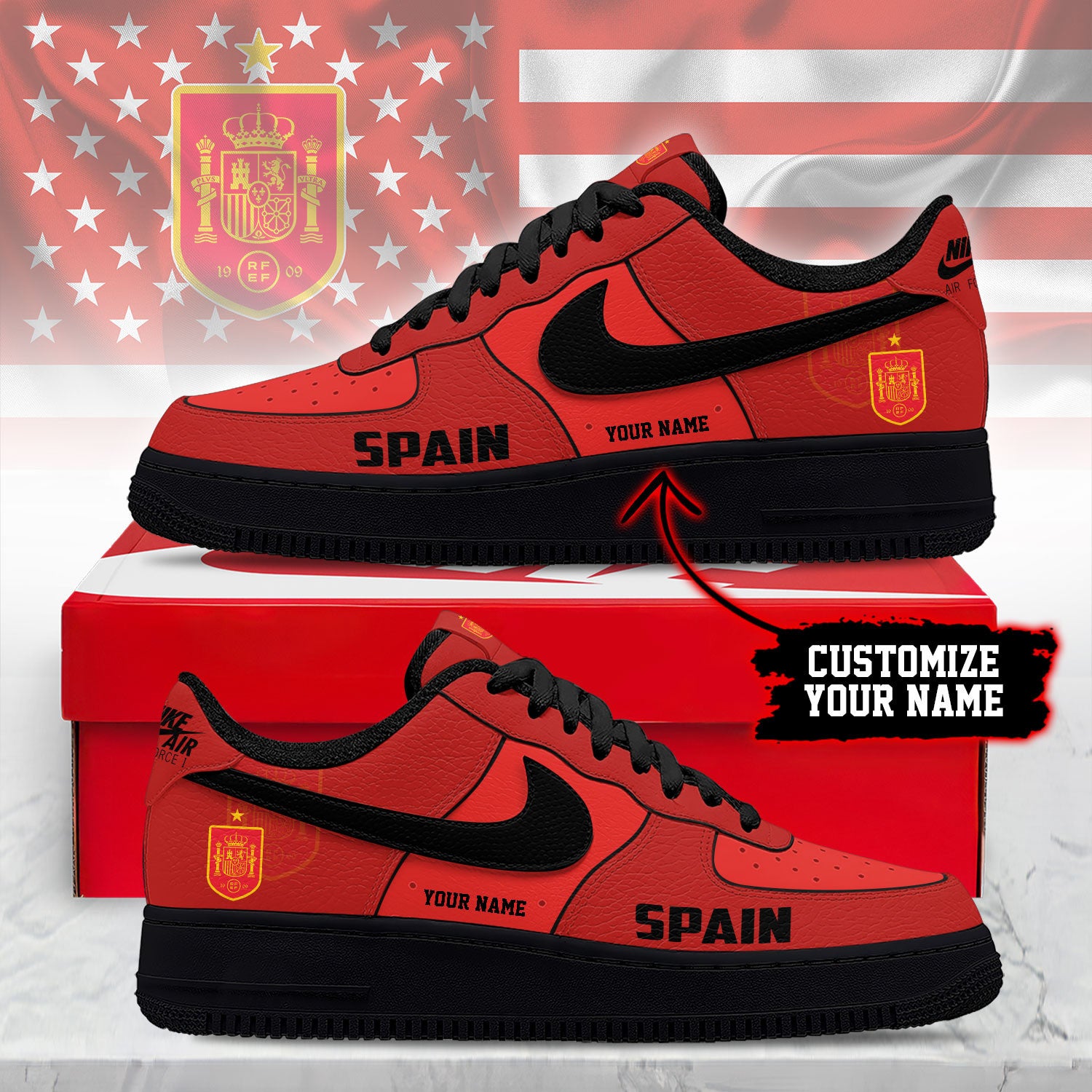 Spain Air Low-Top Sneakers 2026