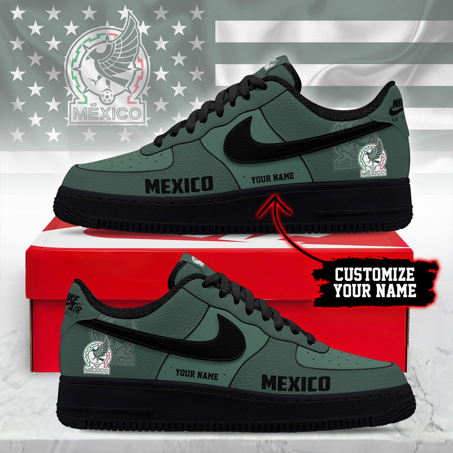 Mexico Air Low-Top Sneakers 2026