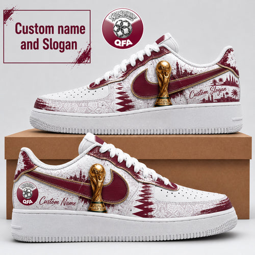 Qatar Air Low-Top Sneakers 2026