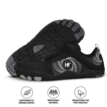 HF Active - Active Lifestyle &amp; Pain Relief Barefoot Hike Footwear - Black