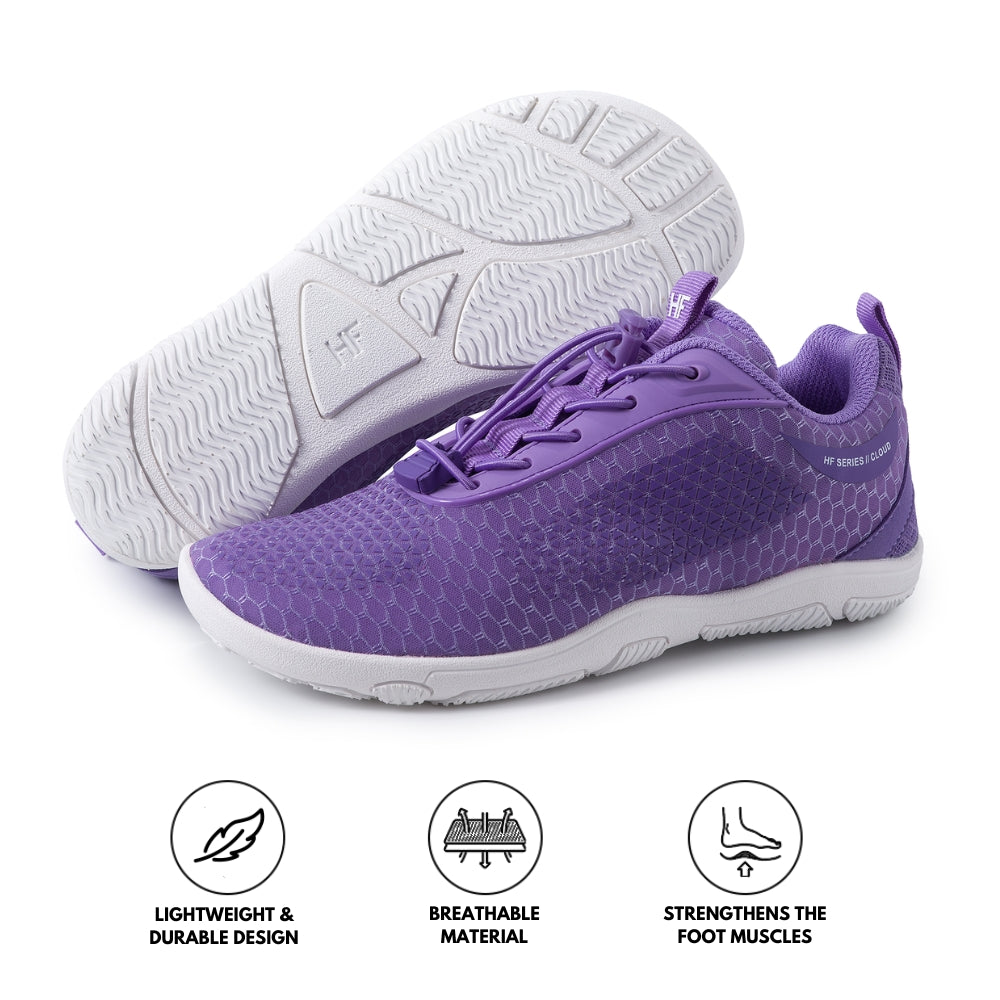 HF Series x Cloud – Ergonomic &amp; Supportive Barefoot Hike Footwear - Purple